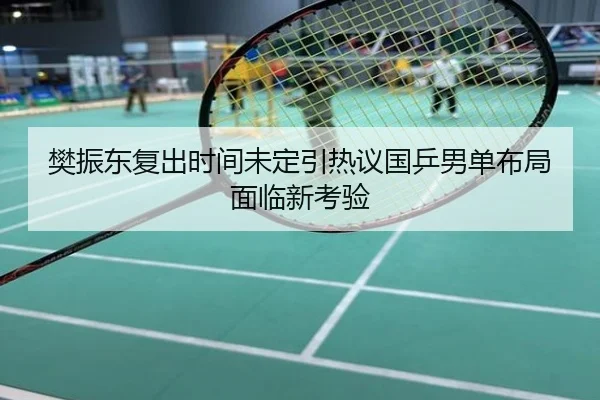 樊振东复出时间未定引热议国乒男单布局面临新考验